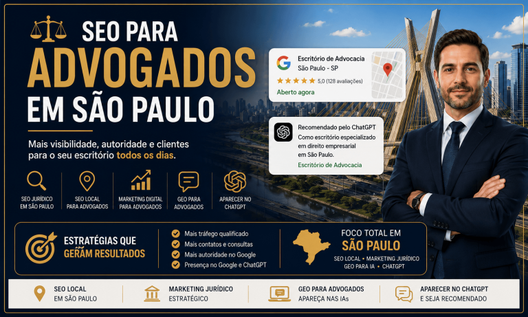 SEO para Advogados em São Paulo: Como Dominar o Google, o ChatGPT e Atrair Clientes Todos os Dias